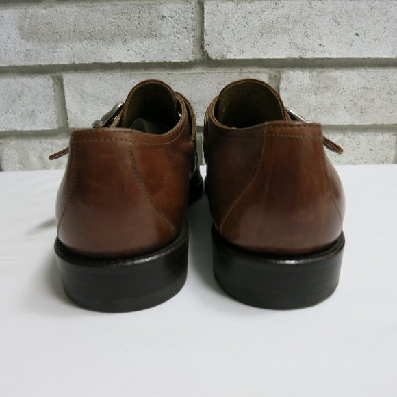 Cable & Co. Oil Tanned Leather Monk Strap Oxfords - Picture 6 of 7